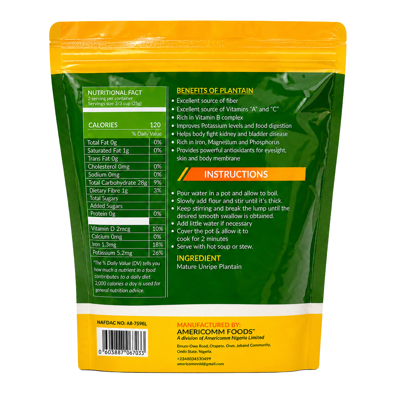 Plantain Flour